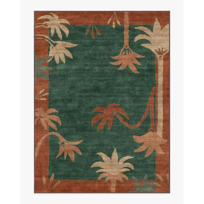 Sabal Olive & Amber Rug by Jungalow - 275 x 365 cm - All-In-One Rug