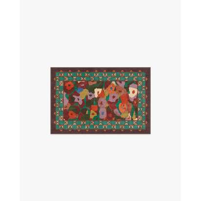 Vera Rust Multicolour Rug by Jungalow - 60 x 90 cm - All-In-One Rug