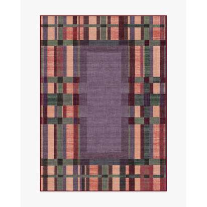 Lad Mauve Flatwoven Rug by Jungalow - 150 x 215 cm - Rug + Cushioned Pad System