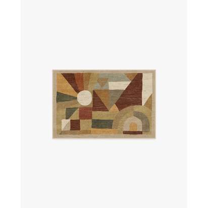 Orilla Natural Flatwoven Rug by Jungalow - 60 x 90 cm - Rug + Cushioned Pad System
