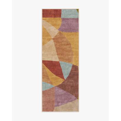Kayla Rust Multicolour Rug by Jungalow - 75 x 215 cm - All-In-One Rug