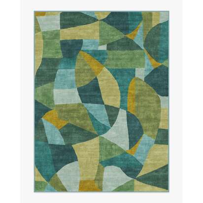 Kayla Teal Green Rug by Jungalow - 275 x 365 cm - All-In-One Rug