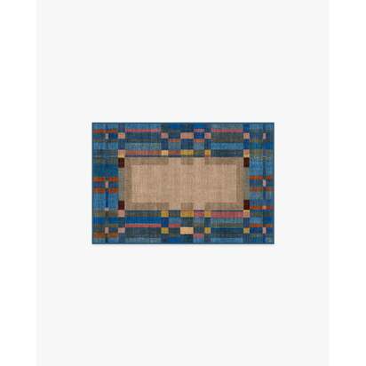 Lad Blue Rug by Jungalow - 60 x 90 cm - All-In-One Rug