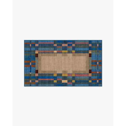 Lad Blue Rug by Jungalow - 90 x 150 cm - All-In-One Rug