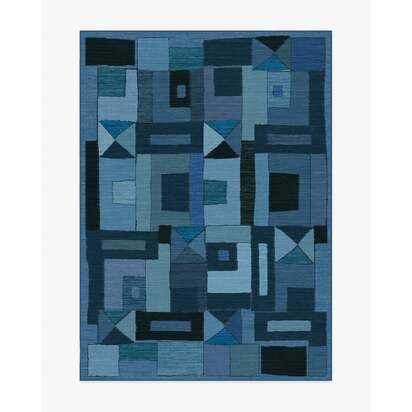 Modra Indigo Rug by Jungalow - 150 x 215 cm - All-In-One Rug