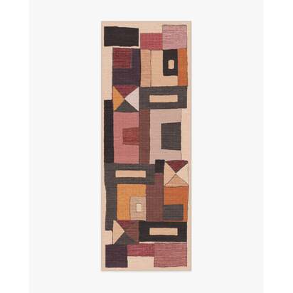 Modra Warm Brown Rug by Jungalow - 75 x 215 cm - All-In-One Rug