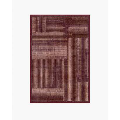 Linear Oasis Rust Red Rug - 120 x 185 cm - All-In-One Rug