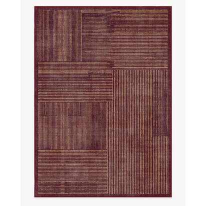 Linear Oasis Rust Red Rug - 305 x 425 cm - All-In-One Rug