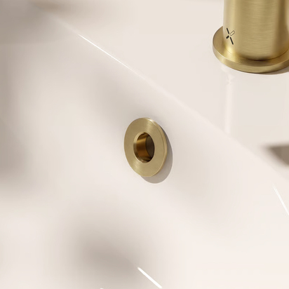 Crosswater MPRO 35mm Basin Overflow Cover - Brushed Brass