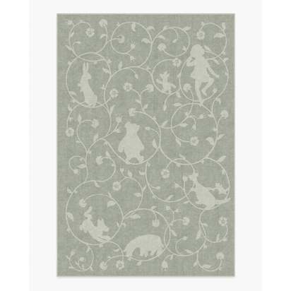 Once Upon a Gathering Soft Green Flatwoven Rug - 200 x 290 cm - Rug + Pad System