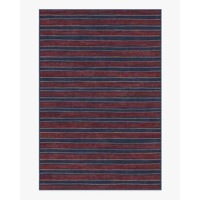 Marin Red Flatwoven Rug - 200 x 290 cm - Rug + Pad System