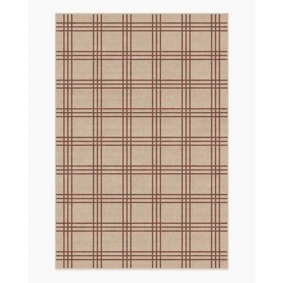 Pierre Rust & Natural Flatwoven Rug - 200 x 290 cm - Rug + Pad System