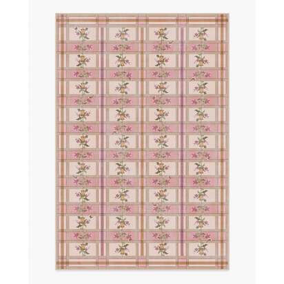 Quinnlyn Rose Multicolour Flatwoven Rug - 200 x 290 cm - Rug + Cushioned Pad System