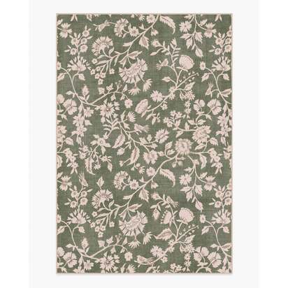 Brenna Olive Green & Cream Rug - 200 x 290 cm - All-In-One Rug