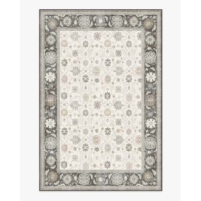 Pasha Brown & Cream Flatwoven Rug - 200 x 290 cm - Rug + Pad System