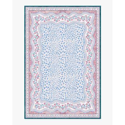 Wendy Animal Border Blue & Pink Rug by Humberto Leon - 200 x 290 cm - All-In-One Rug