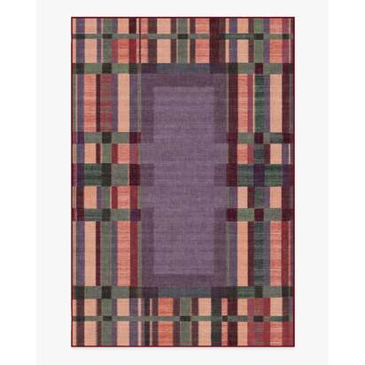 Lad Mauve Flatwoven Rug by Jungalow - 200 x 290 cm - Rug + Cushioned Pad System