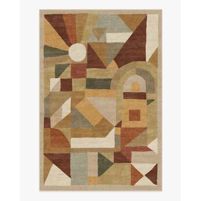 Orilla Natural Flatwoven Rug by Jungalow - 200 x 290 cm - Rug + Cushioned Pad System