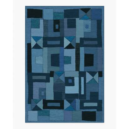 Modra Indigo Rug by Jungalow - 200 x 290 cm - All-In-One Rug