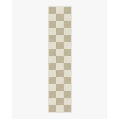 Jaque Checkered Stone Rug - 75 x 365 cm - All-In-One Rug