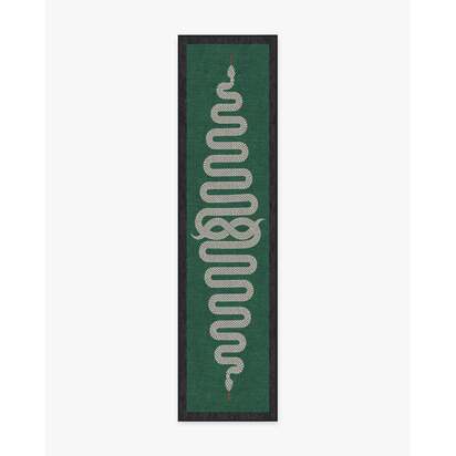 Venom Emerald Rug by Jonathan Adler - 75 x 365 cm - All-In-One Rug