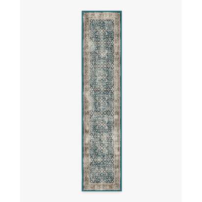 Celestine Teal Blue Rug - 75 x 365 cm - All-In-One Rug