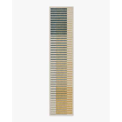 Gradasi Teal Quartz Rug - 75 x 365 cm - All-In-One Rug