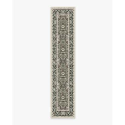 Hendesi Heriz Sage Flatwoven Rug - 75 x 365 cm - Rug + Pad System