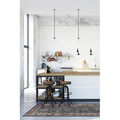 Celestine Sapphire Flatwoven Rug - 75 x 365 cm - Rug + Pad System