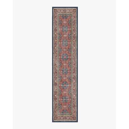 Alessia Royal Red Flatwoven Rug - 75 x 365 cm - Rug + Pad System