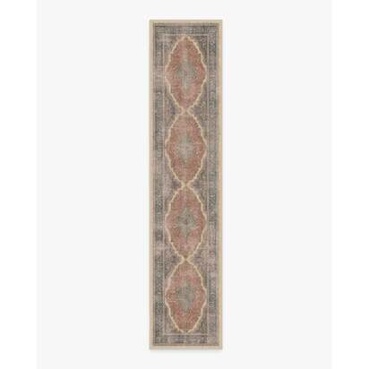 Adeline Antique Red Flatwoven Rug - 75 x 365 cm - Rug + Pad System