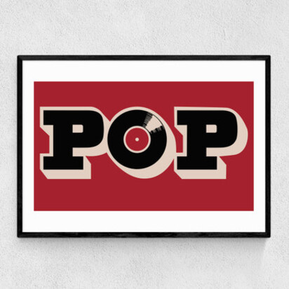 POP 50x70cm Unframed 