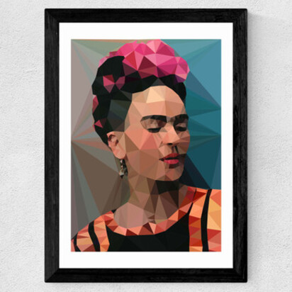 Frida 2 A2 (42 x 59.4cm) Frame Black Medium (22mm) 