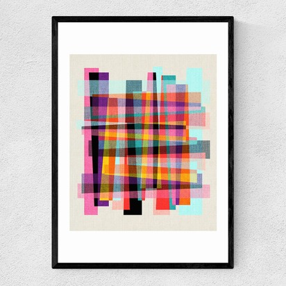 Fragments IX A2 (42 x 59.4cm) Frame Black Narrow (15mm) 