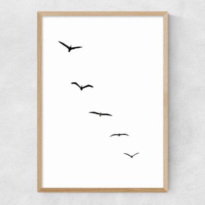 Heavenly Creatures 50x70cm Frame Black Narrow (15mm) 