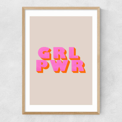 GRL PWR A3 (29.7 x 42cm) Frame White Narrow (15mm) 