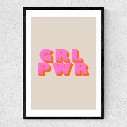 GRL PWR A2 (42 x 59.4cm) Frame Black Narrow (15mm) 