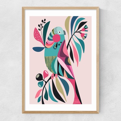 Parakeet A3 (29.7 x 42cm) Frame Natural Oak Narrow (15mm) 