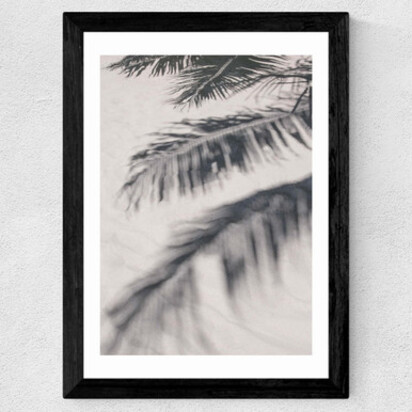 Sunshine on the Beach A3 (29.7 x 42cm) Frame Black Narrow (15mm) 