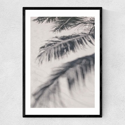 Sunshine on the Beach A3 (29.7 x 42cm) Frame Black Narrow (15mm) 