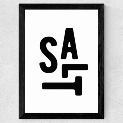 Salt 50x70cm Frame Black Medium (22mm) 