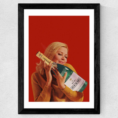 Life of the Party A3 (29.7 x 42cm) Frame Black Narrow (15mm) 