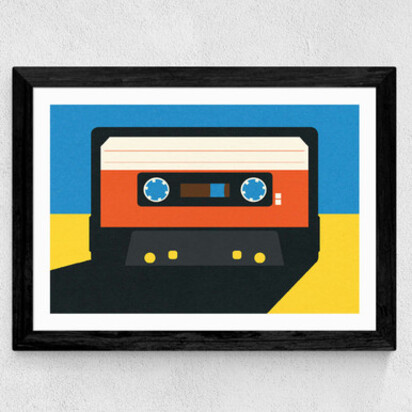 Black Tape A3 (29.7 x 42cm) Frame Black Narrow (15mm) 