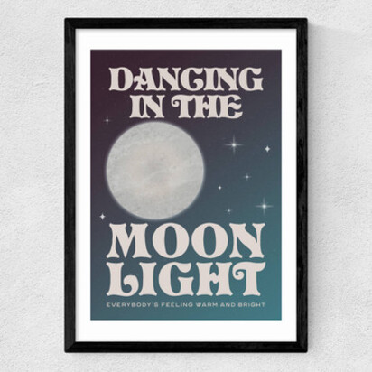 Moonlight 50x70cm Frame Black Narrow (15mm) 