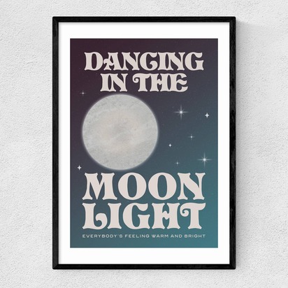 Moonlight 50x70cm Frame Black Narrow (15mm) 