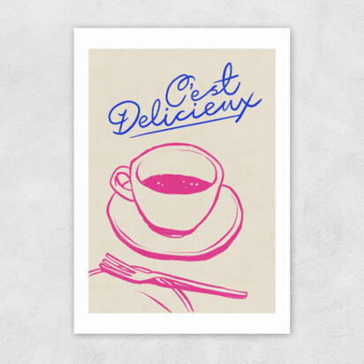 C'est Delicieux 50x70cm Frame Black Narrow (15mm) 