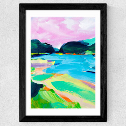 Spring in the Fells 50x70cm Frame Natural Oak Medium (22mm) 
