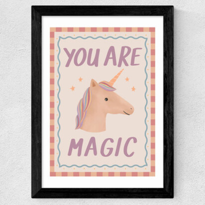 You Are Magic A3 (29.7 x 42cm) Frame White Wide (35mm) 