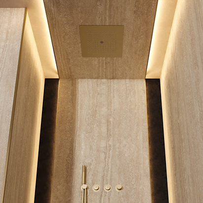 Crosswater MPRO Stream Shower Head - Brushed Brass