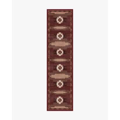 Annika Rust Red Flatwoven Rug - 90 x 150 cm - Rug + Pad System